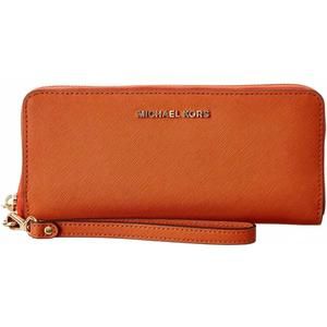 NEW MICHAEL KORS women's jet set wallet in orange